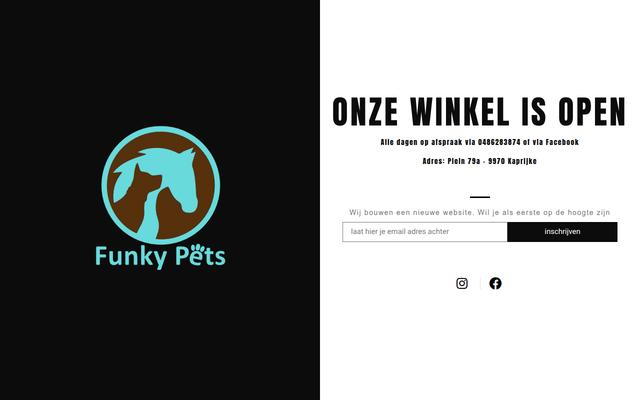 Screenshot van funkypets.be