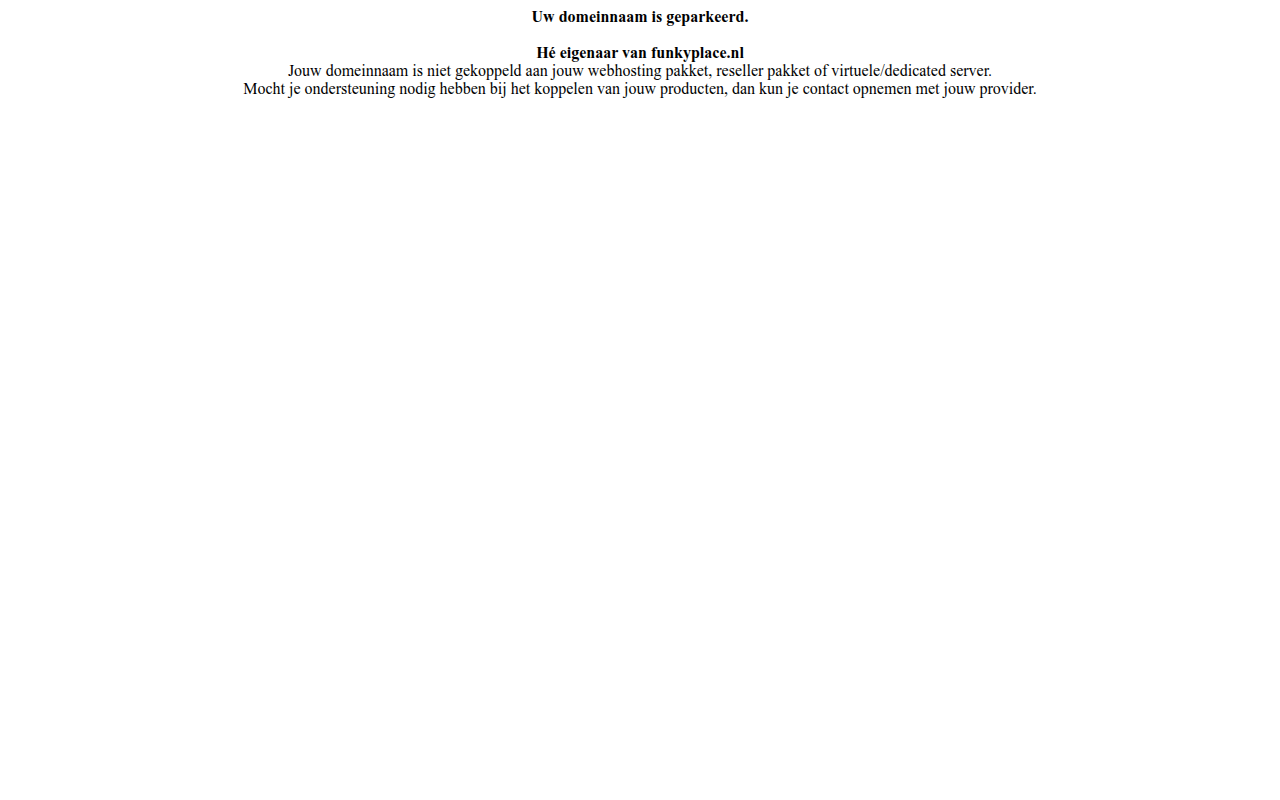 Screenshot van funkyplace.nl