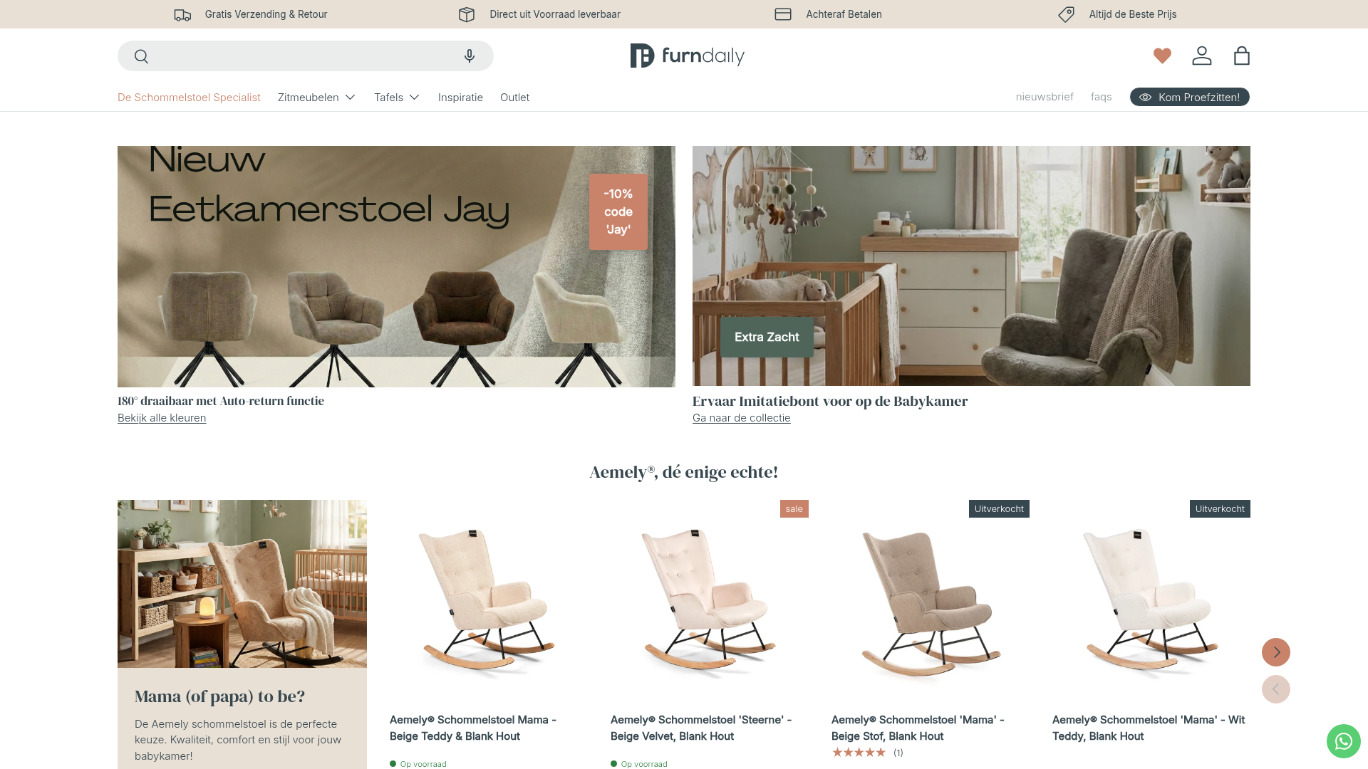 Screenshot van furndaily.com