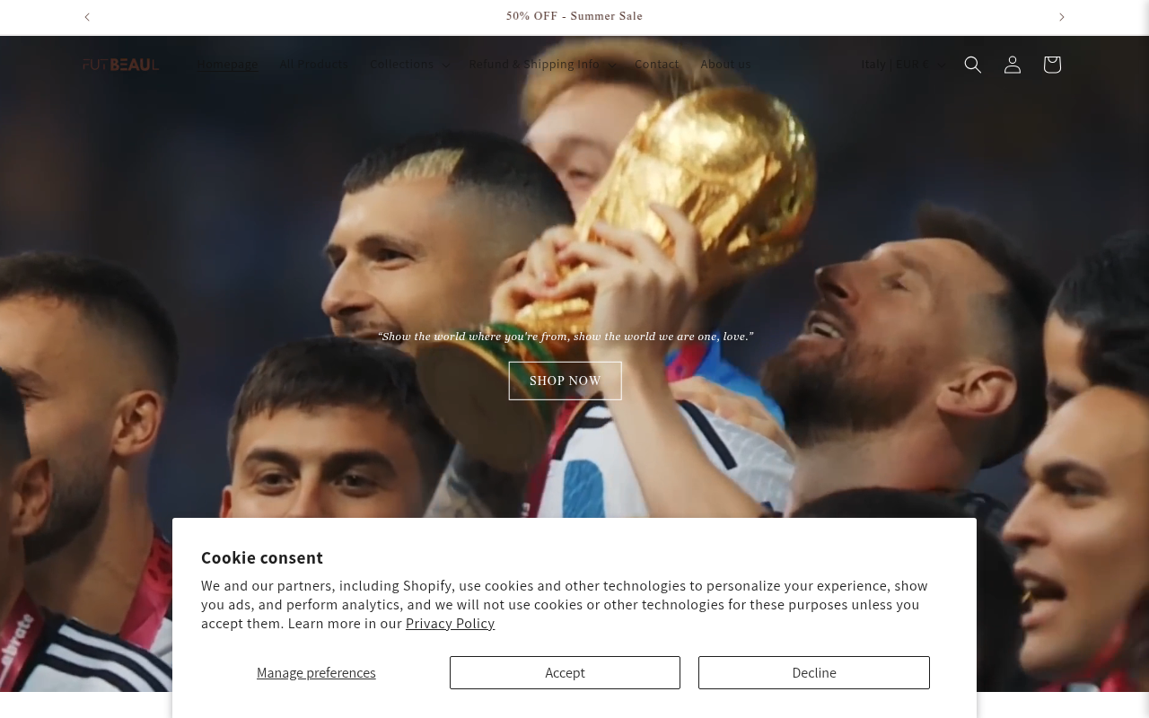 Screenshot van futbeaul.com