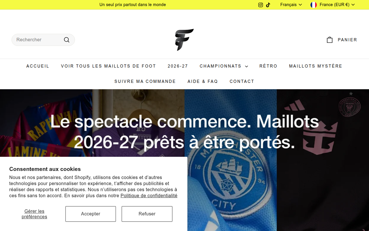 Screenshot van futgy.com