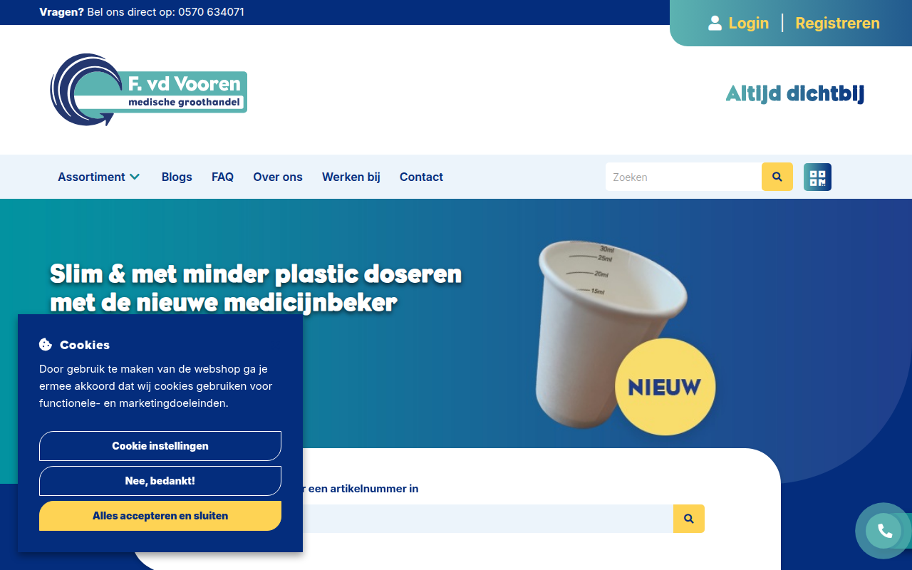 Screenshot van fvdvooren.nl