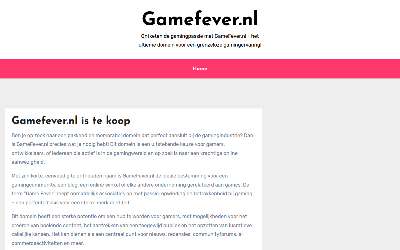 Screenshot van Gamefever