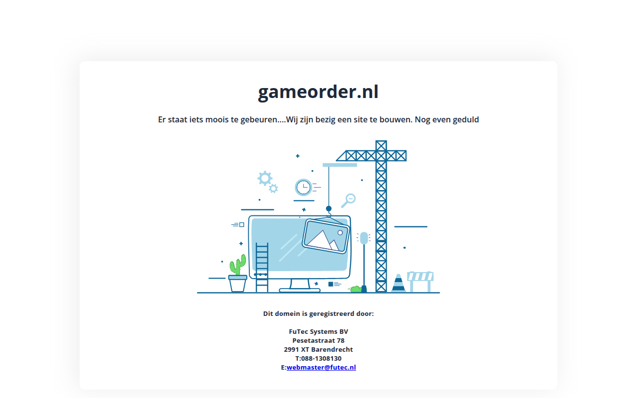Screenshot van gameorder.nl