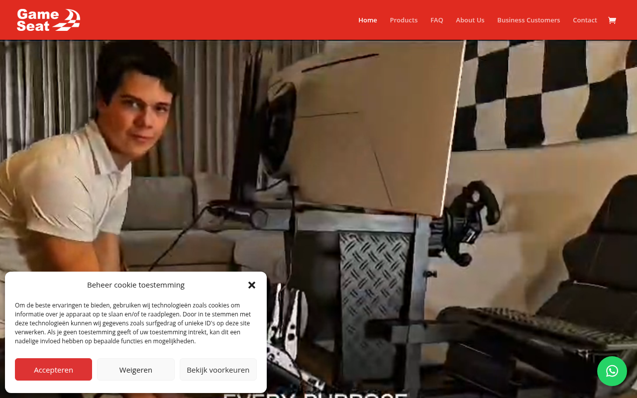 Screenshot van gameseat.info