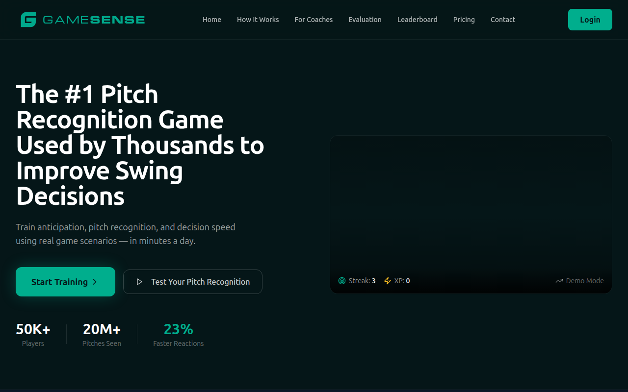 Screenshot van gamesensesports.com