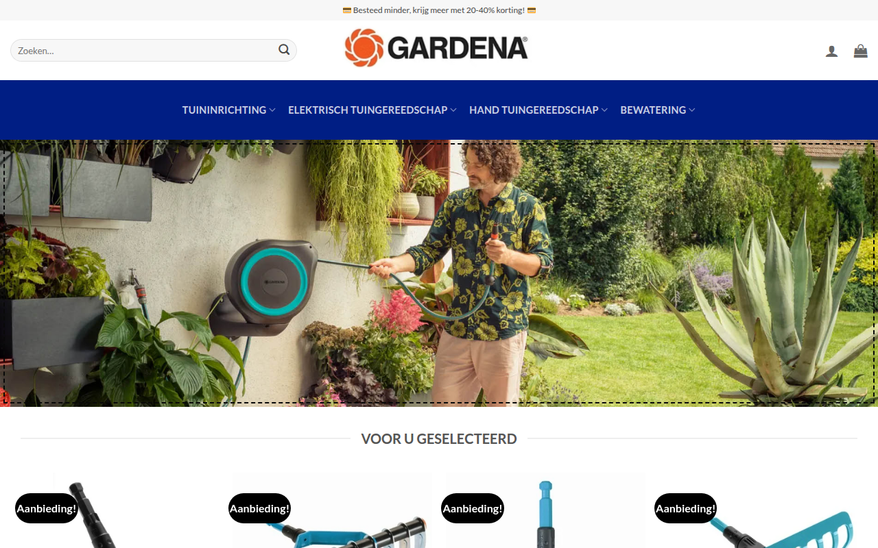 Screenshot van gammagardena.com
