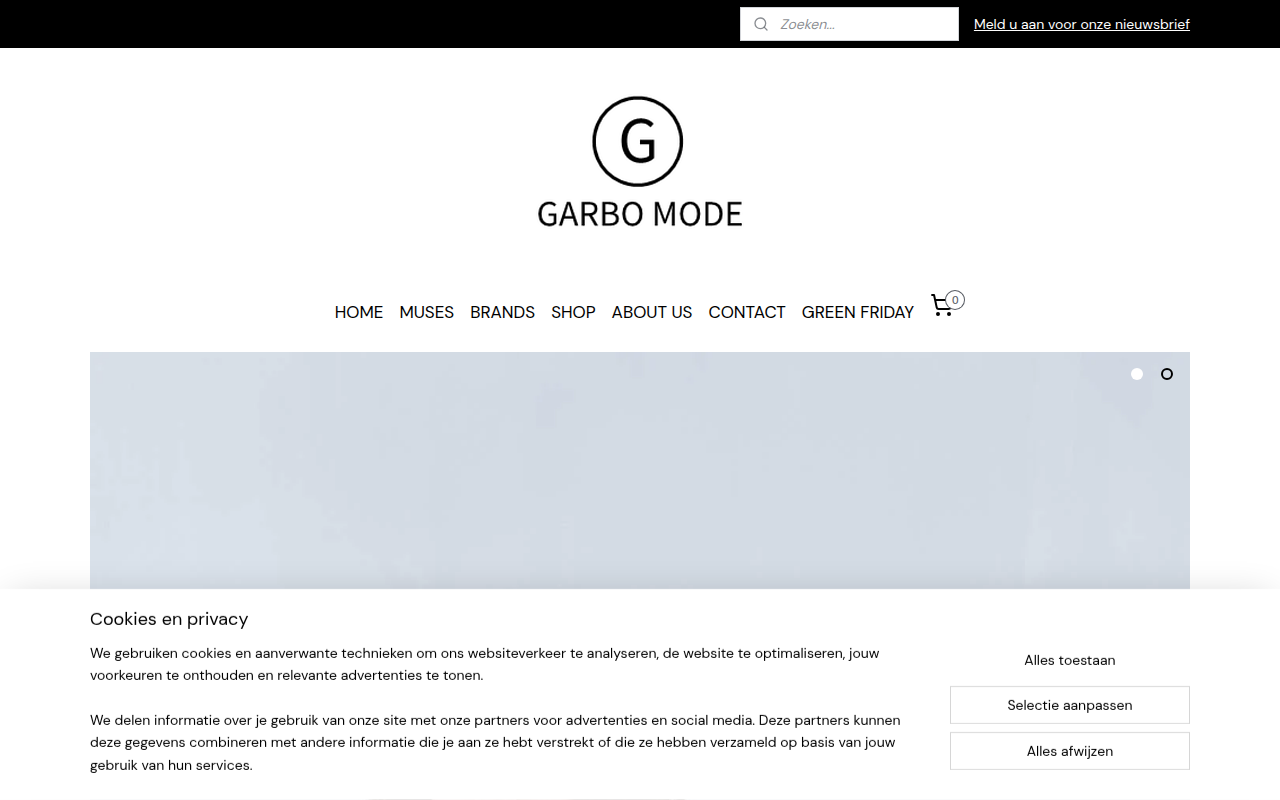 Screenshot van garbomode.nl