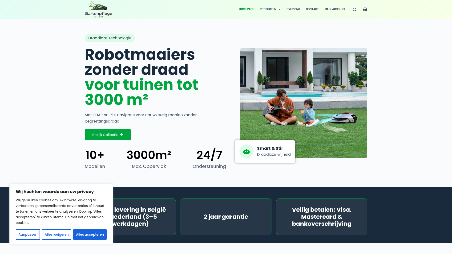 Screenshot van gartenpflegegmbh.com