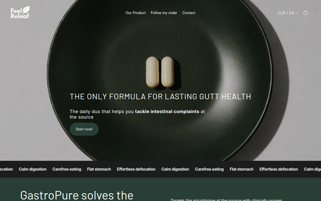 Screenshot van gastropure.eu