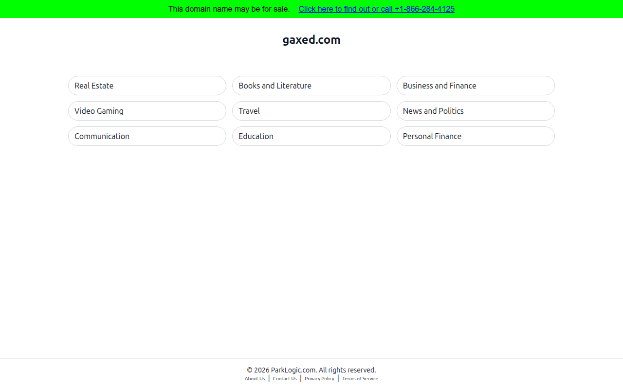 Screenshot van gaxed.com