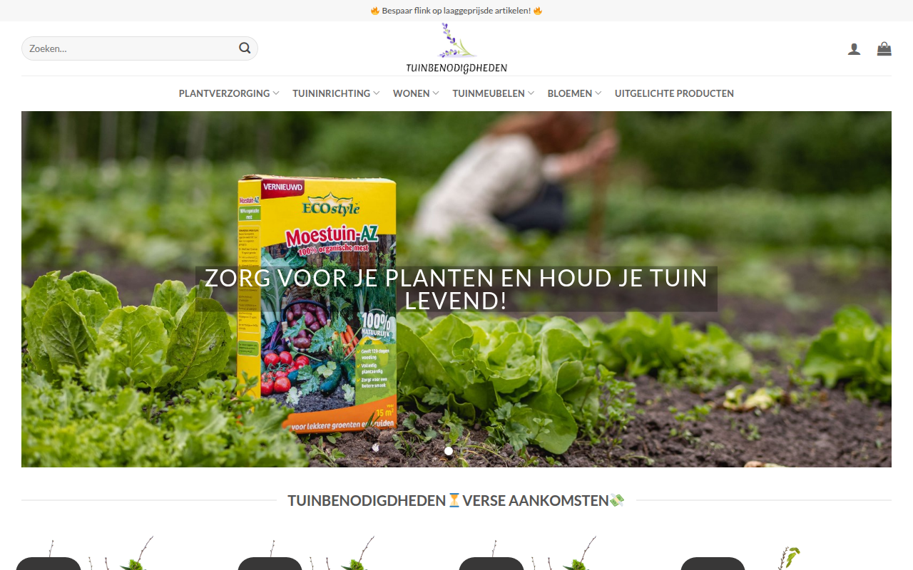 Screenshot van gazonshop.com