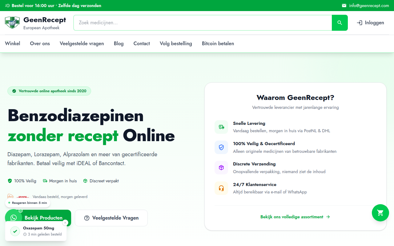 Screenshot van geenrecept.com
