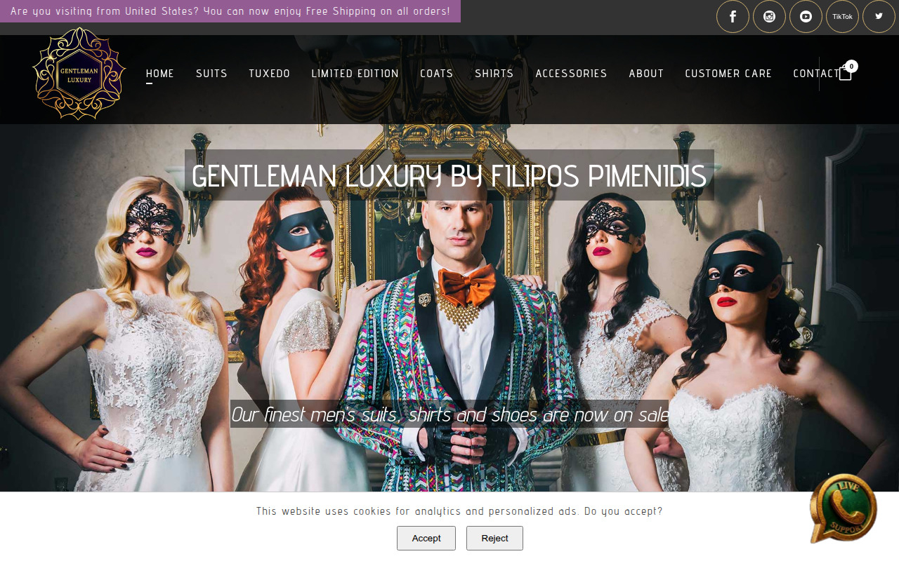 Screenshot van gentleman-luxury.com