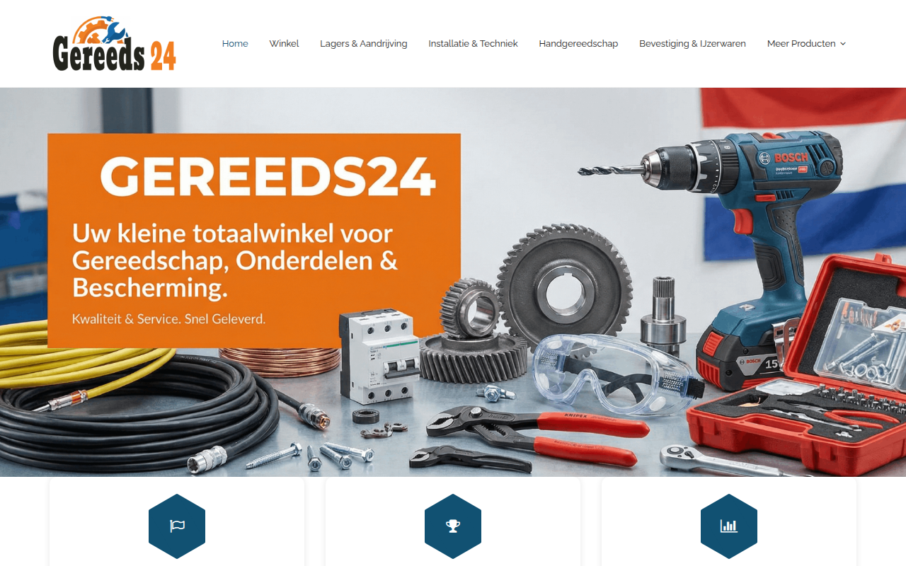 Screenshot van gereeds24.com