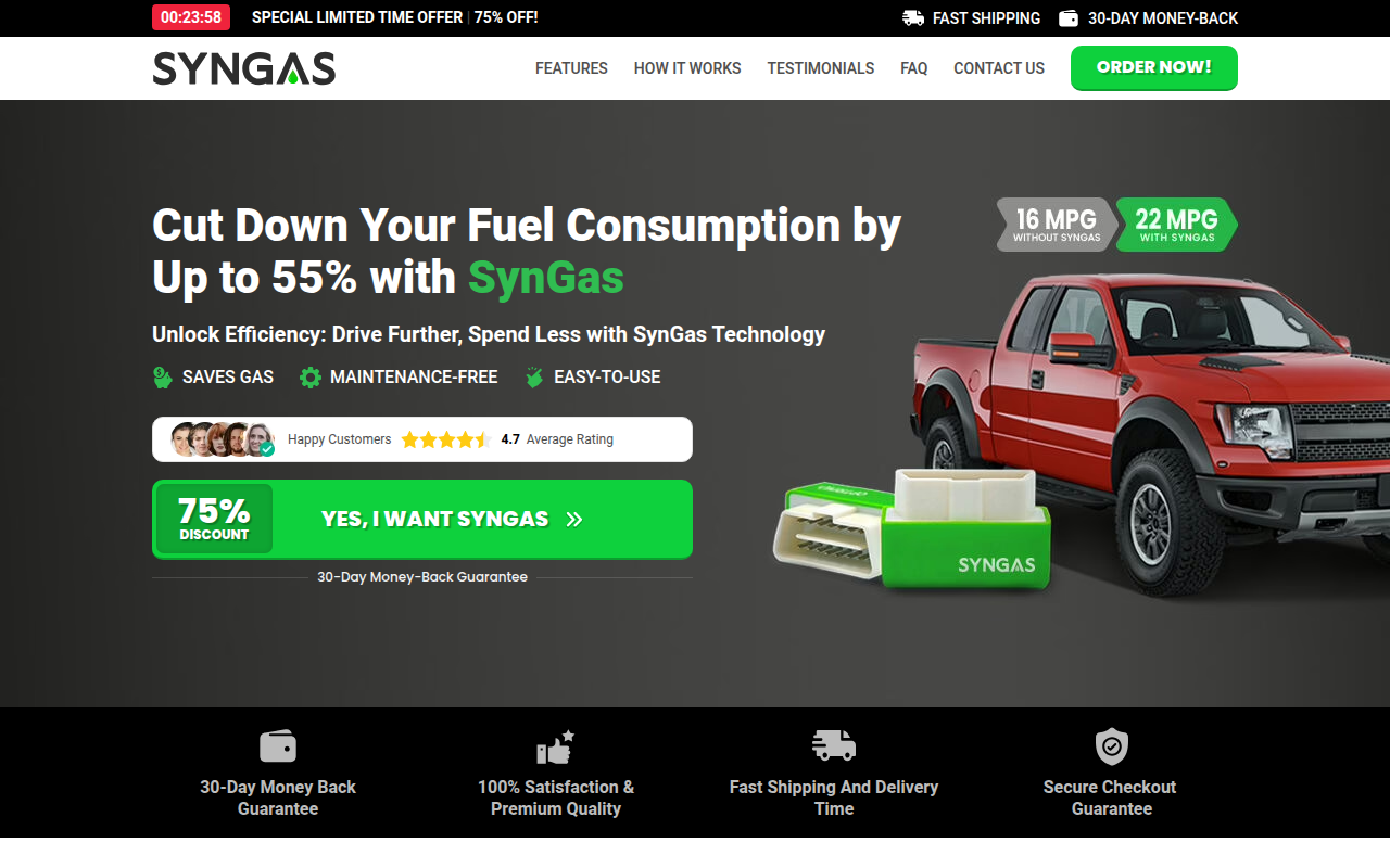 Screenshot van get-syngas.primeshopers.com