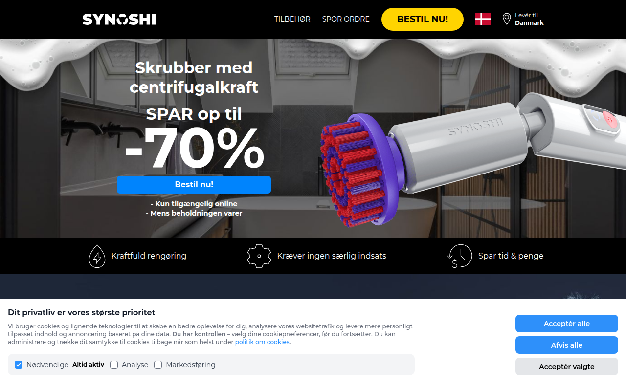 Screenshot van get-synoshi.com