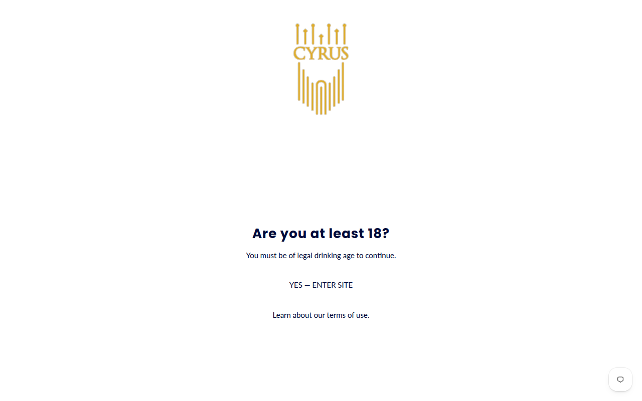 Screenshot van getcyrus.com