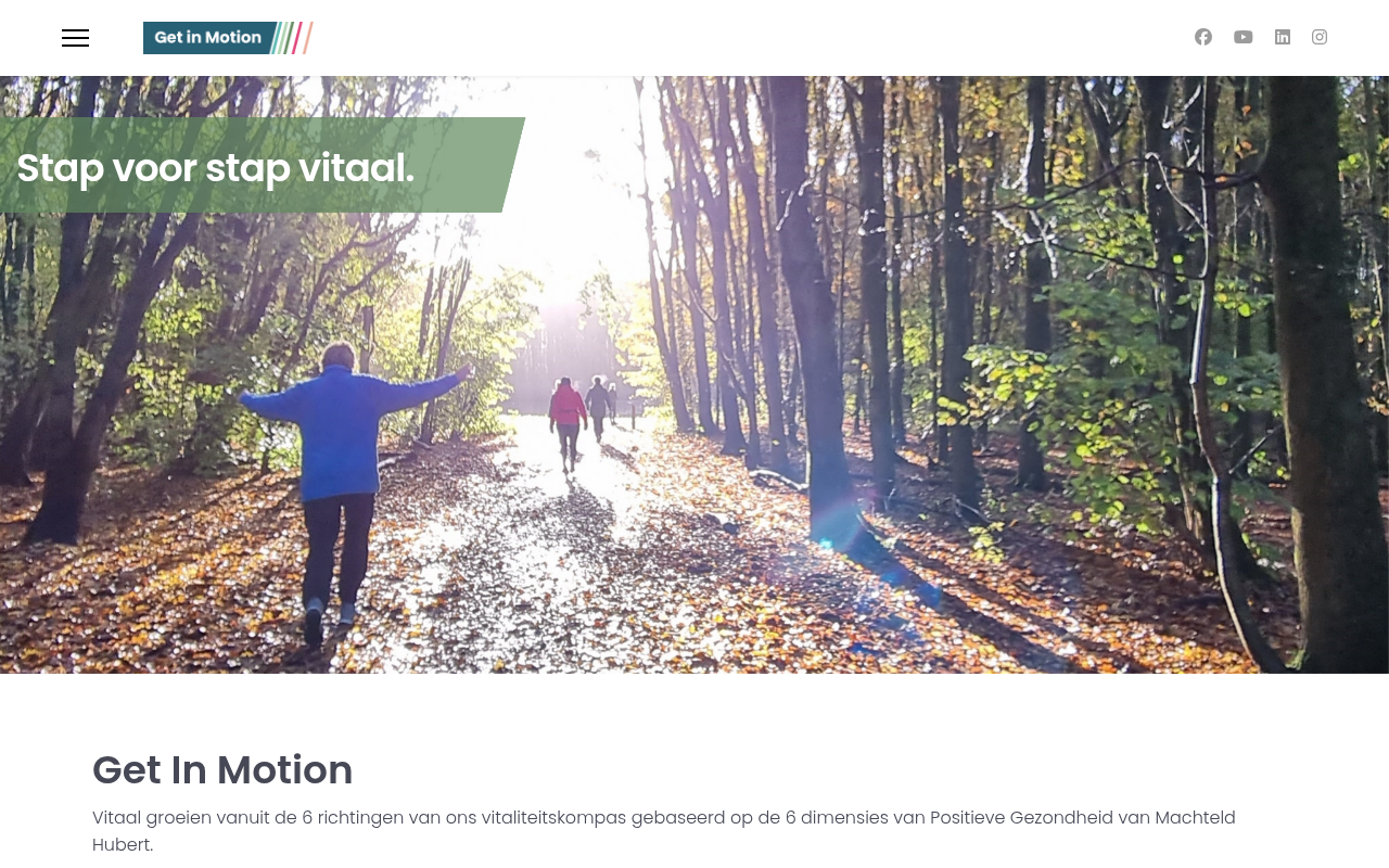 Screenshot van getinmotion.nl