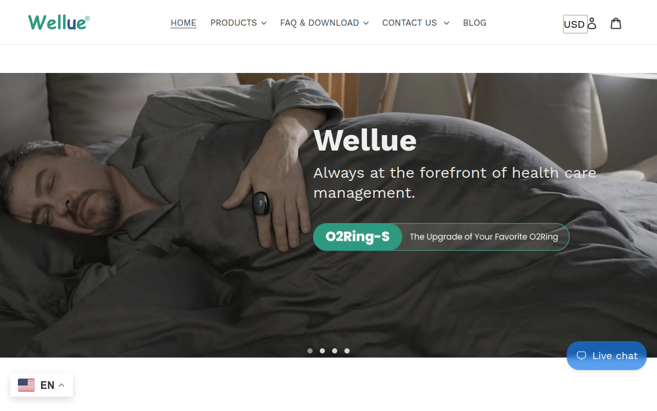 Screenshot van getwellue.com