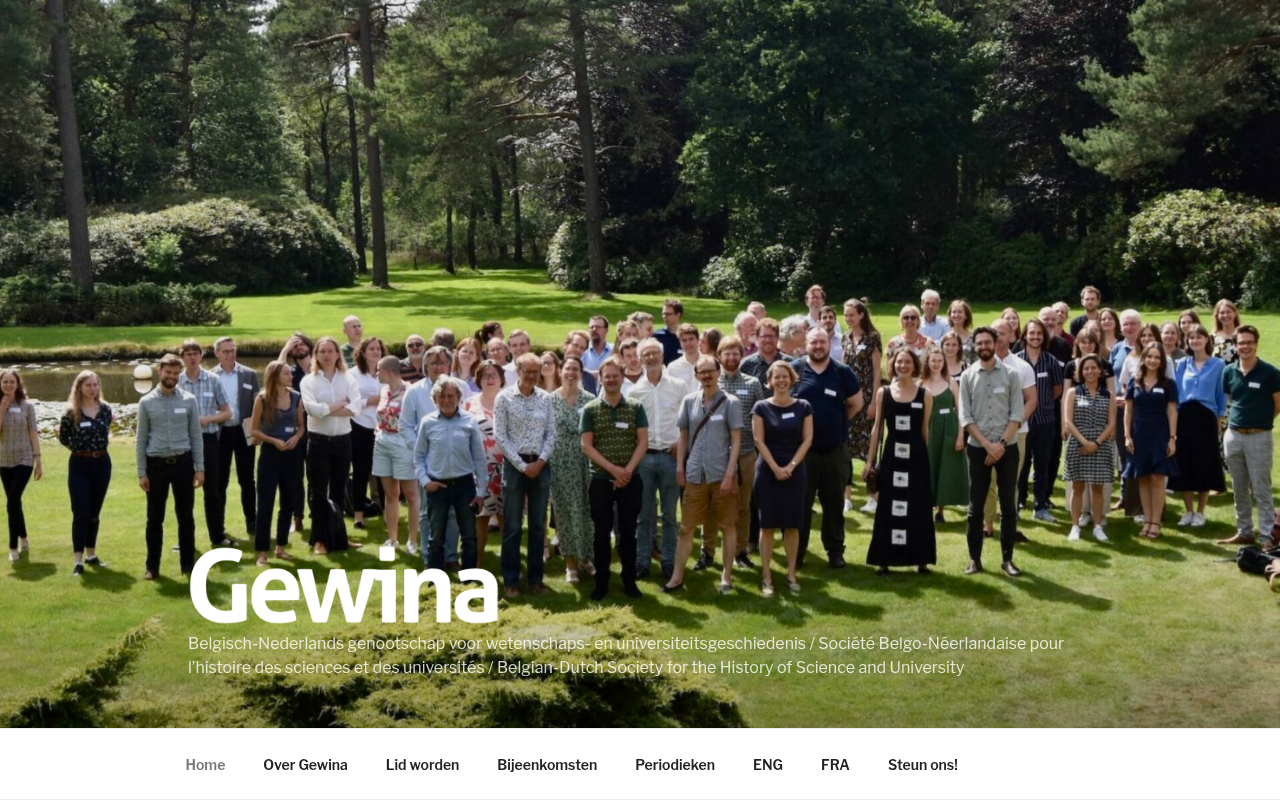 Screenshot van gewina.nl
