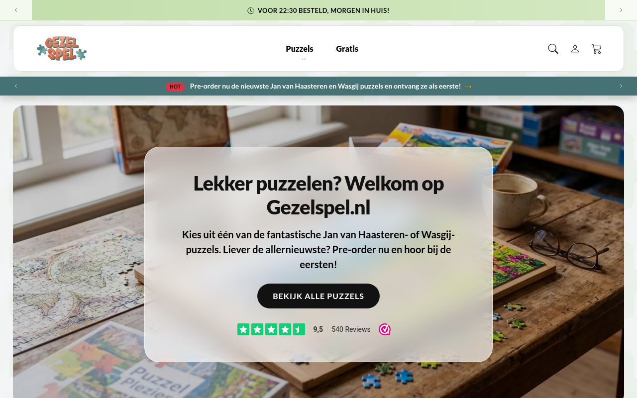 Screenshot van gezelspel.nl