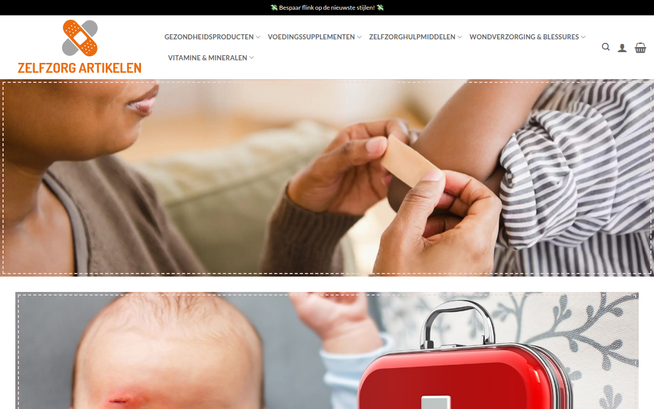 Screenshot van gezondheidsdeals.com