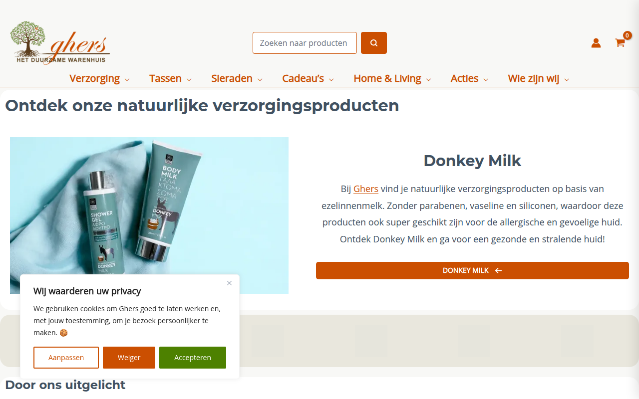 Screenshot van ghers.nl