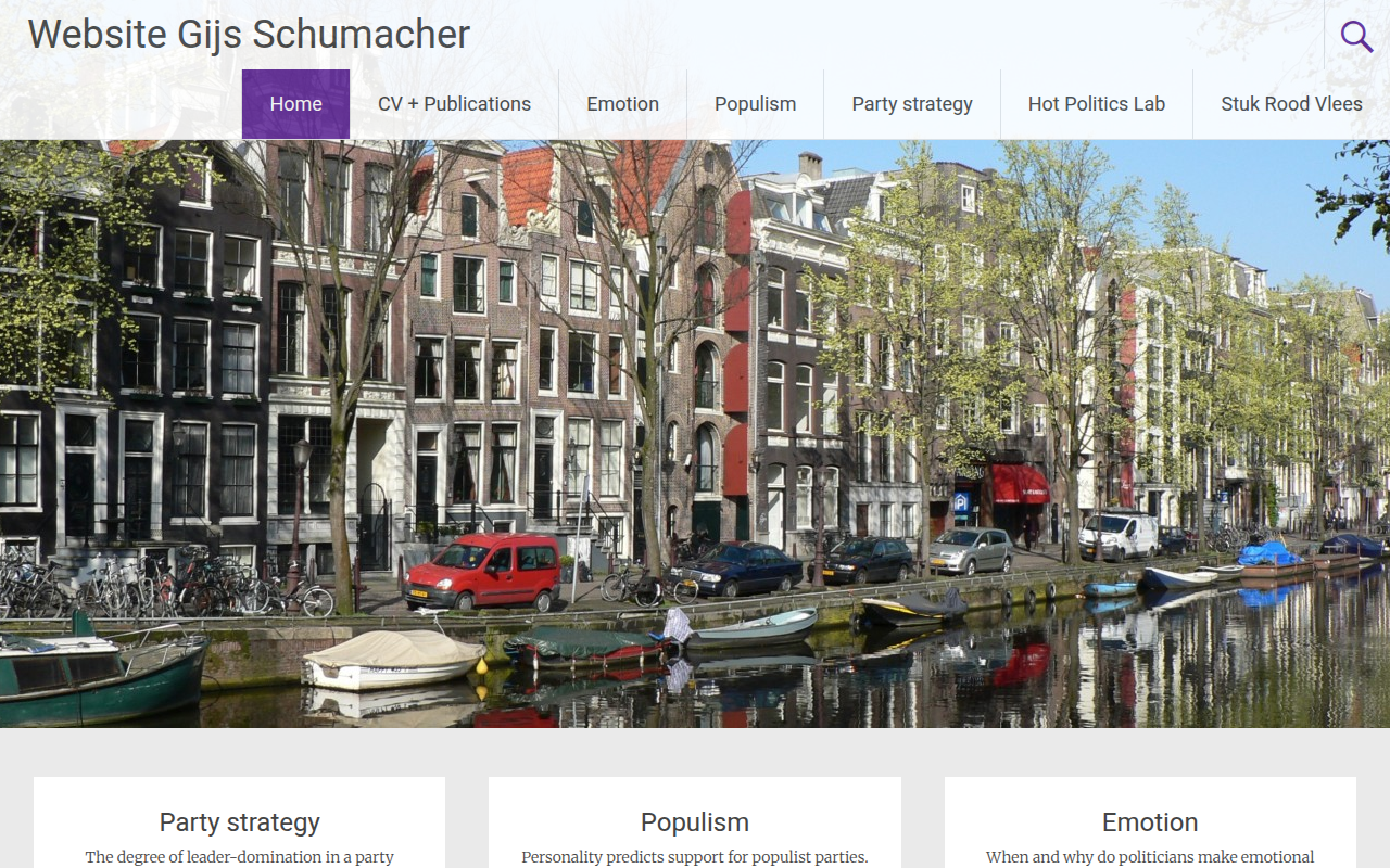 Screenshot van gijsschumacher.nl
