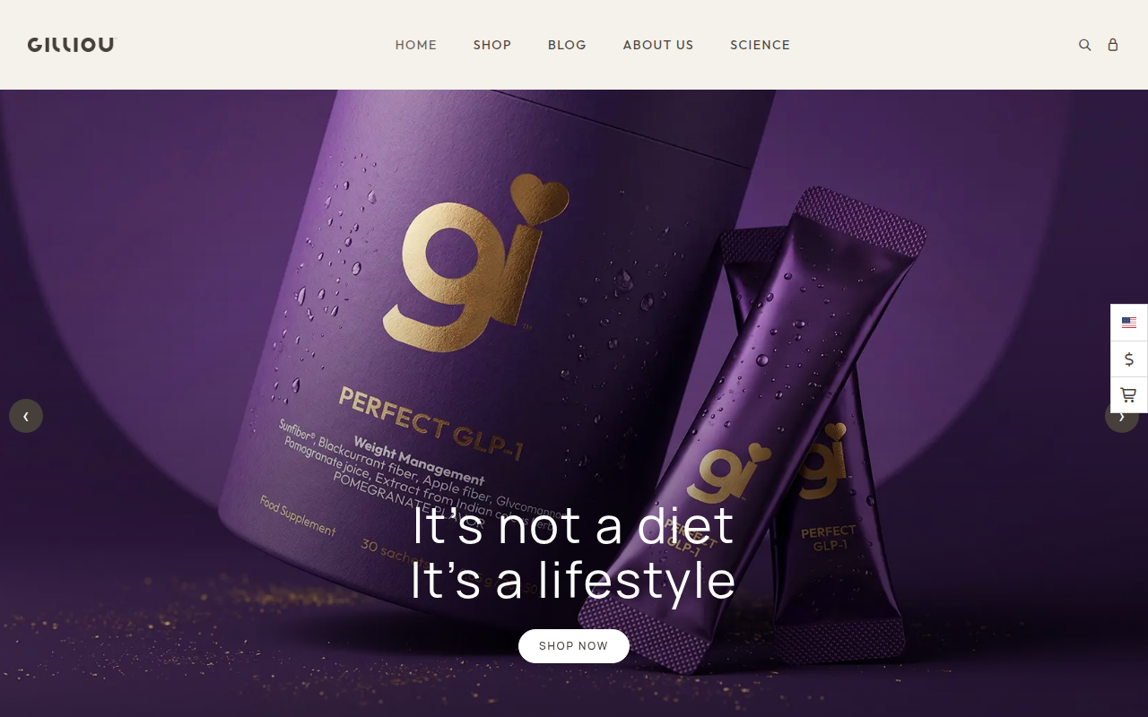 Screenshot van gilliou.com
