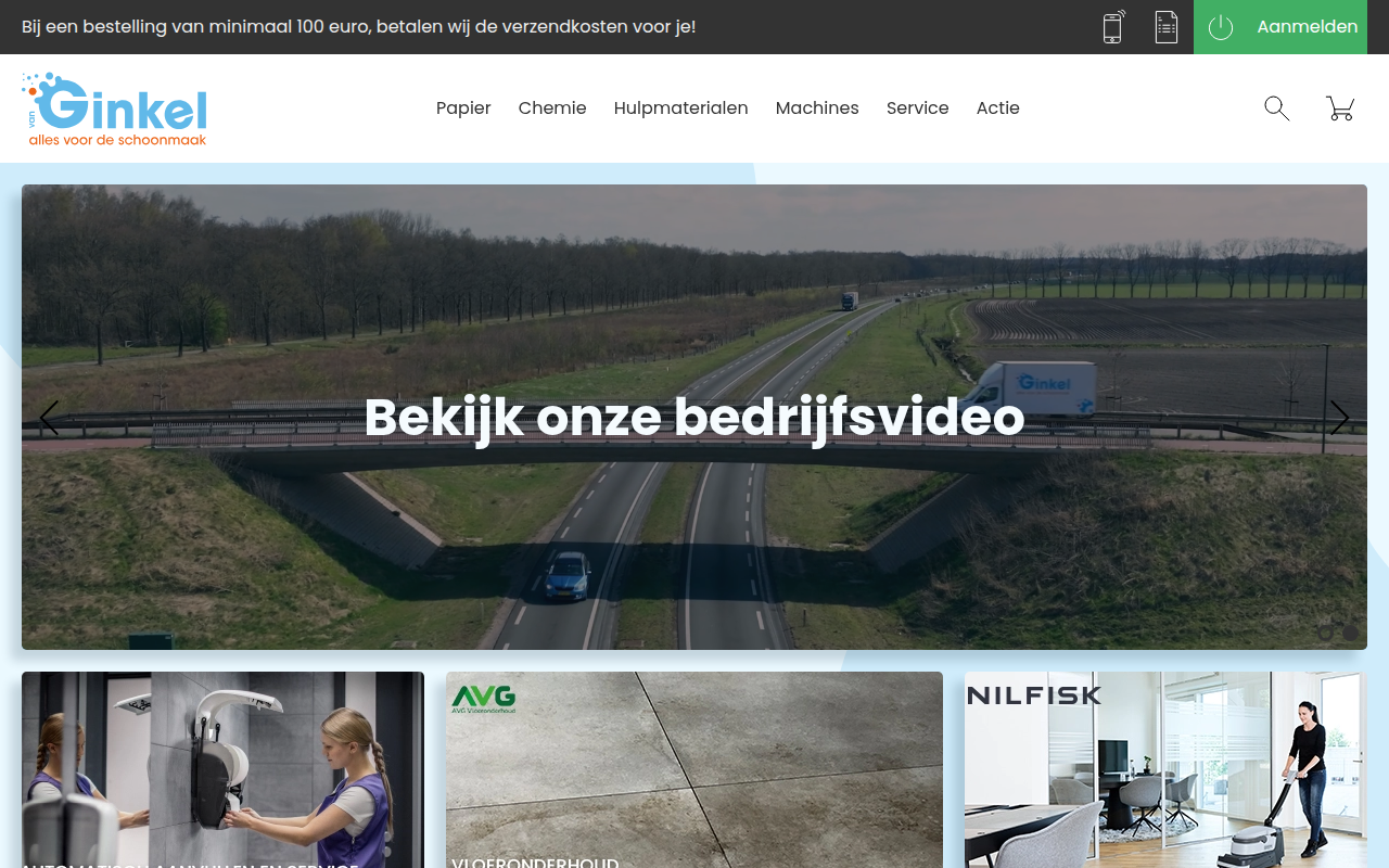 Screenshot van ginkel.nl