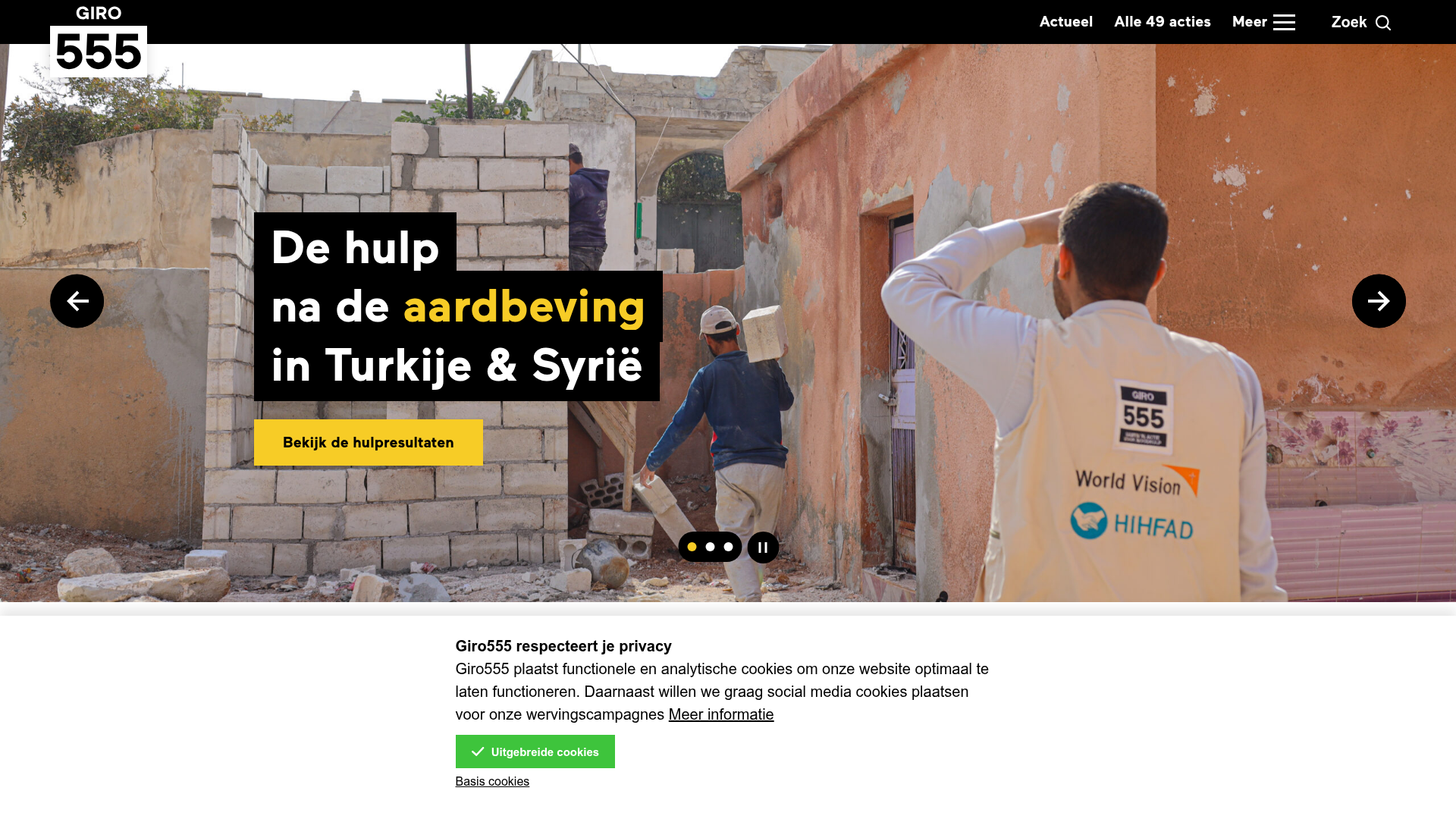 Screenshot van giro555.nl