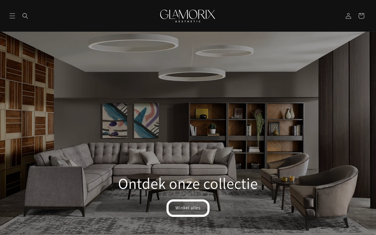 Screenshot van glamorixshop.com