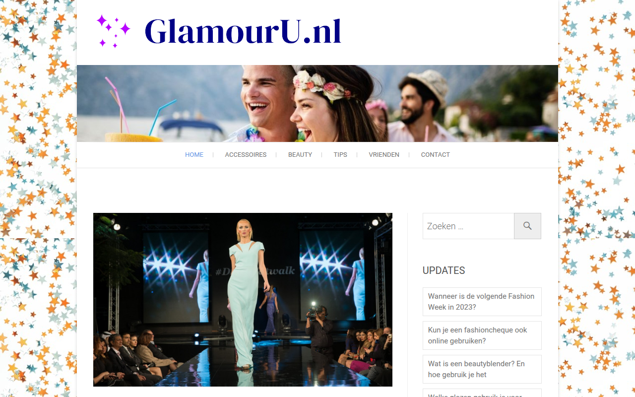 Screenshot van glamouru.nl