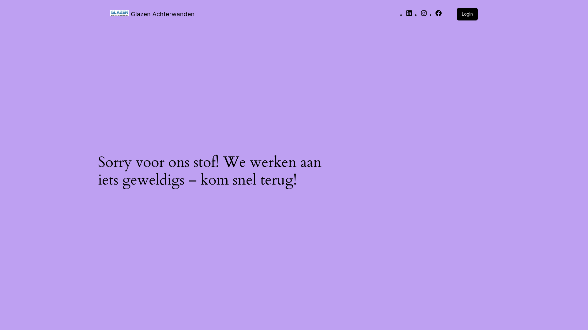 Screenshot van glazenachterwanden.nl