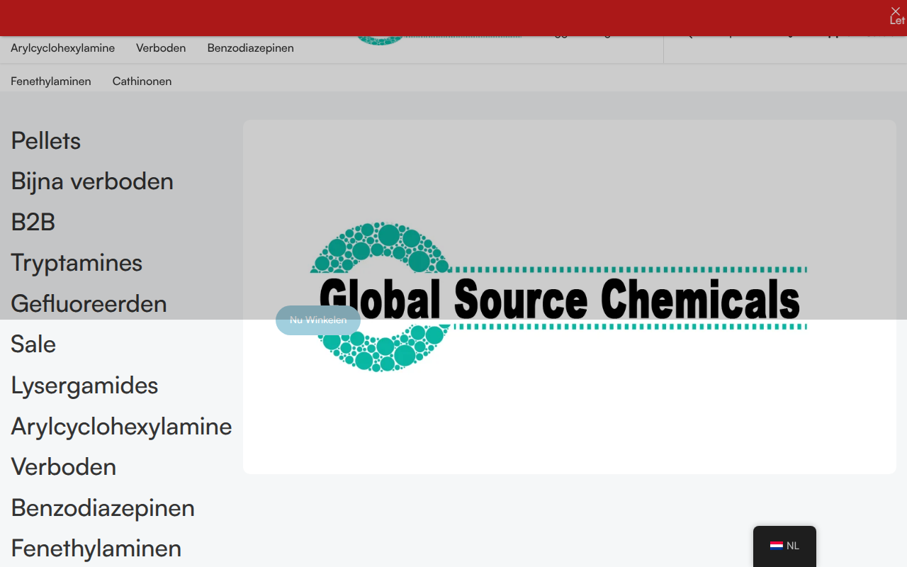 Screenshot van globalsourcechemicals.com