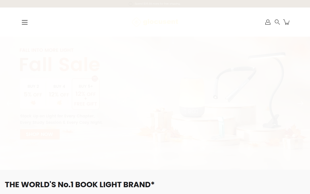 Screenshot van glocusent.com