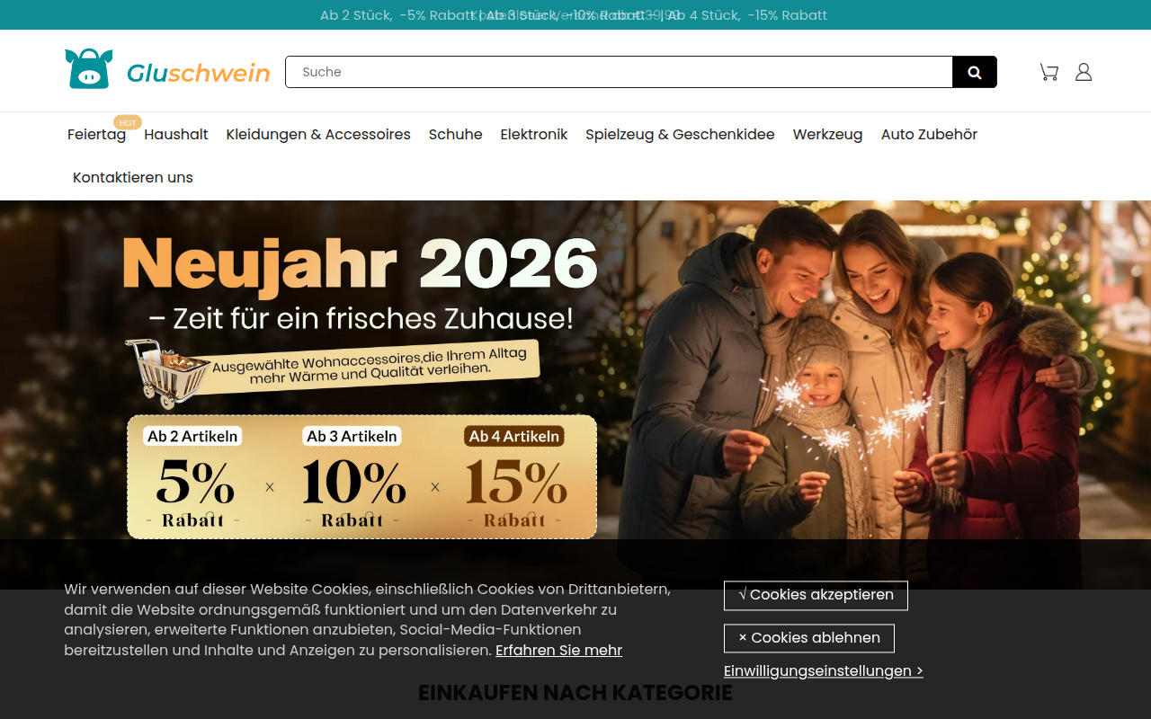 Screenshot van gluschwein.de