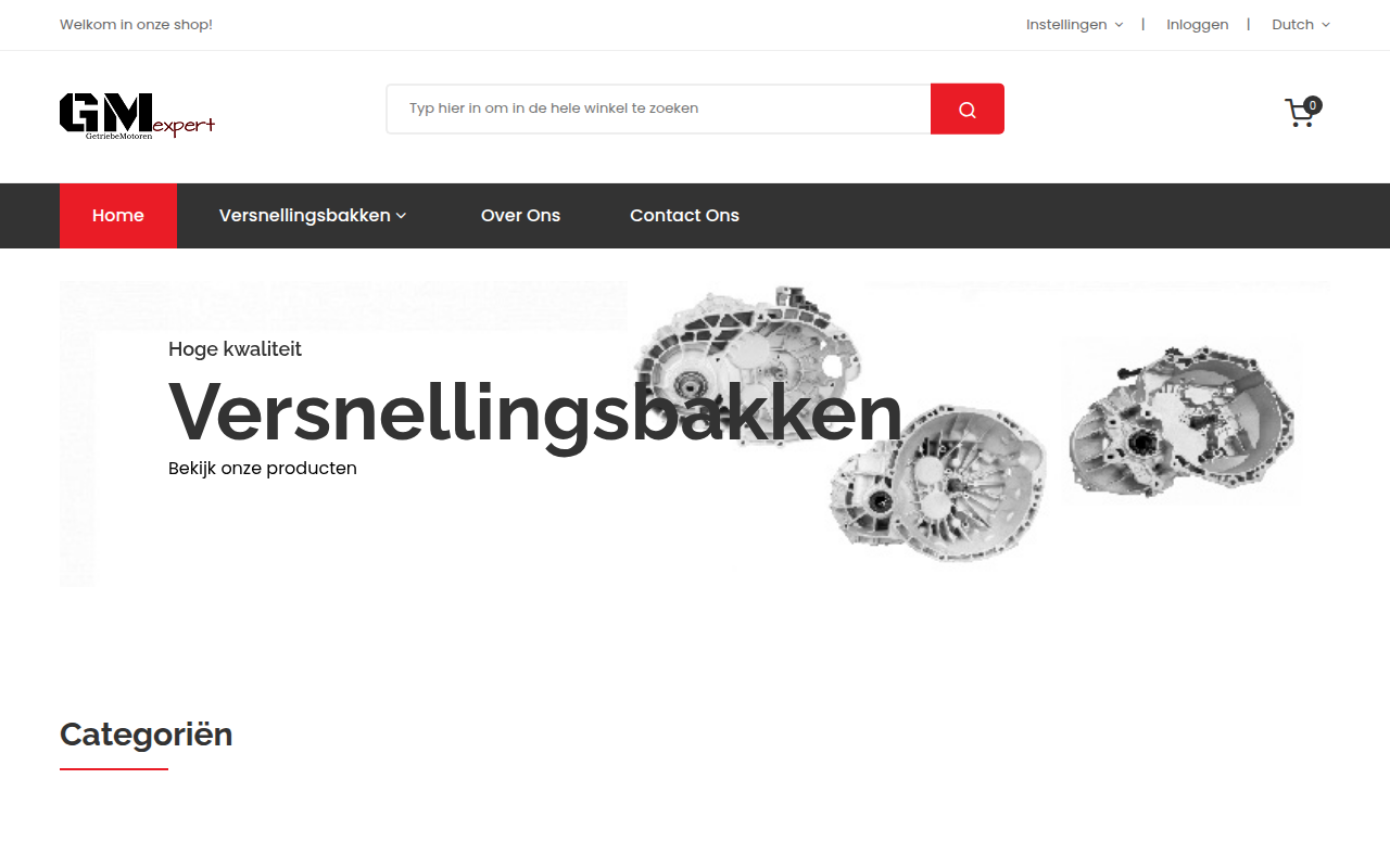 Screenshot van gmexpert.nl