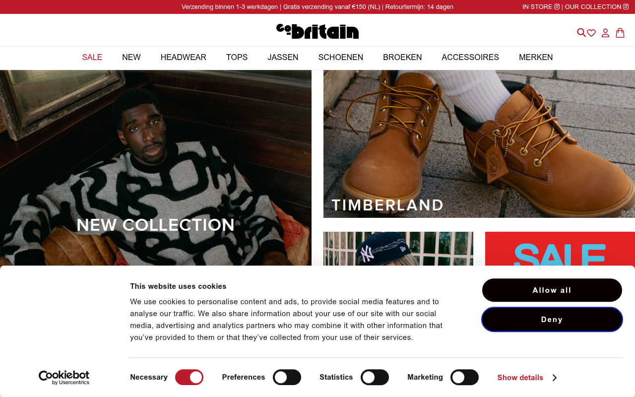 Screenshot van go-britain.nl