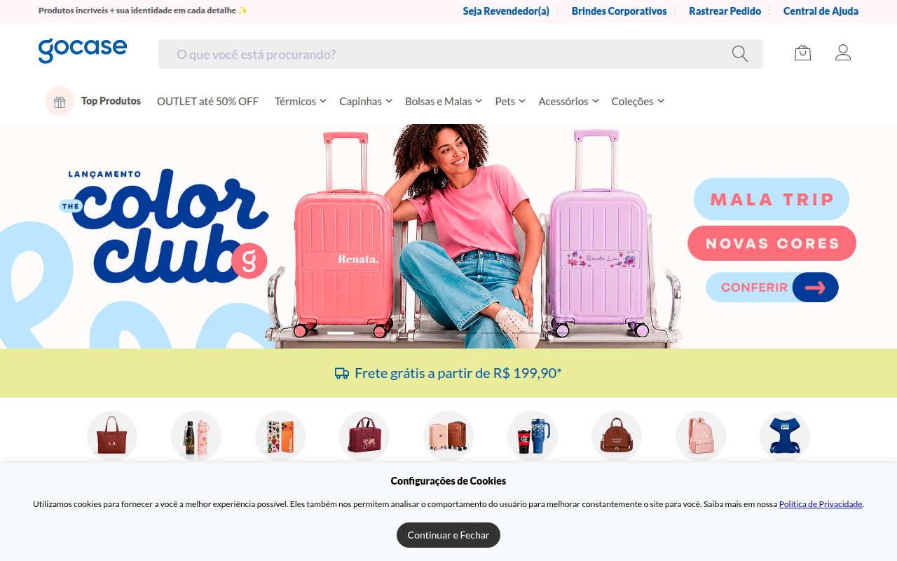 Screenshot van gocase.com.br