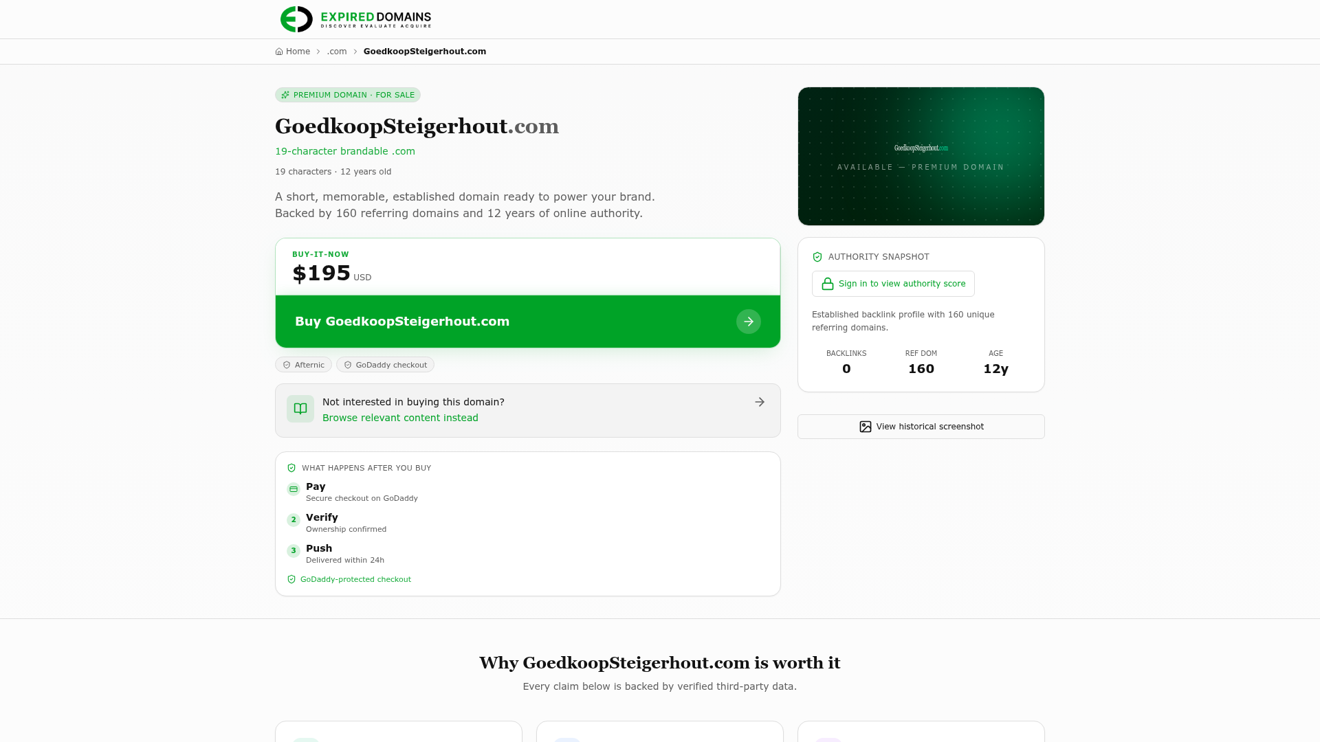 Screenshot van goedkoopsteigerhout.com