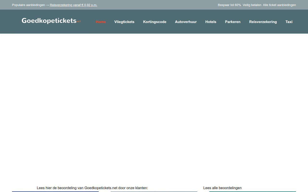 Screenshot van goedkopetickets.net