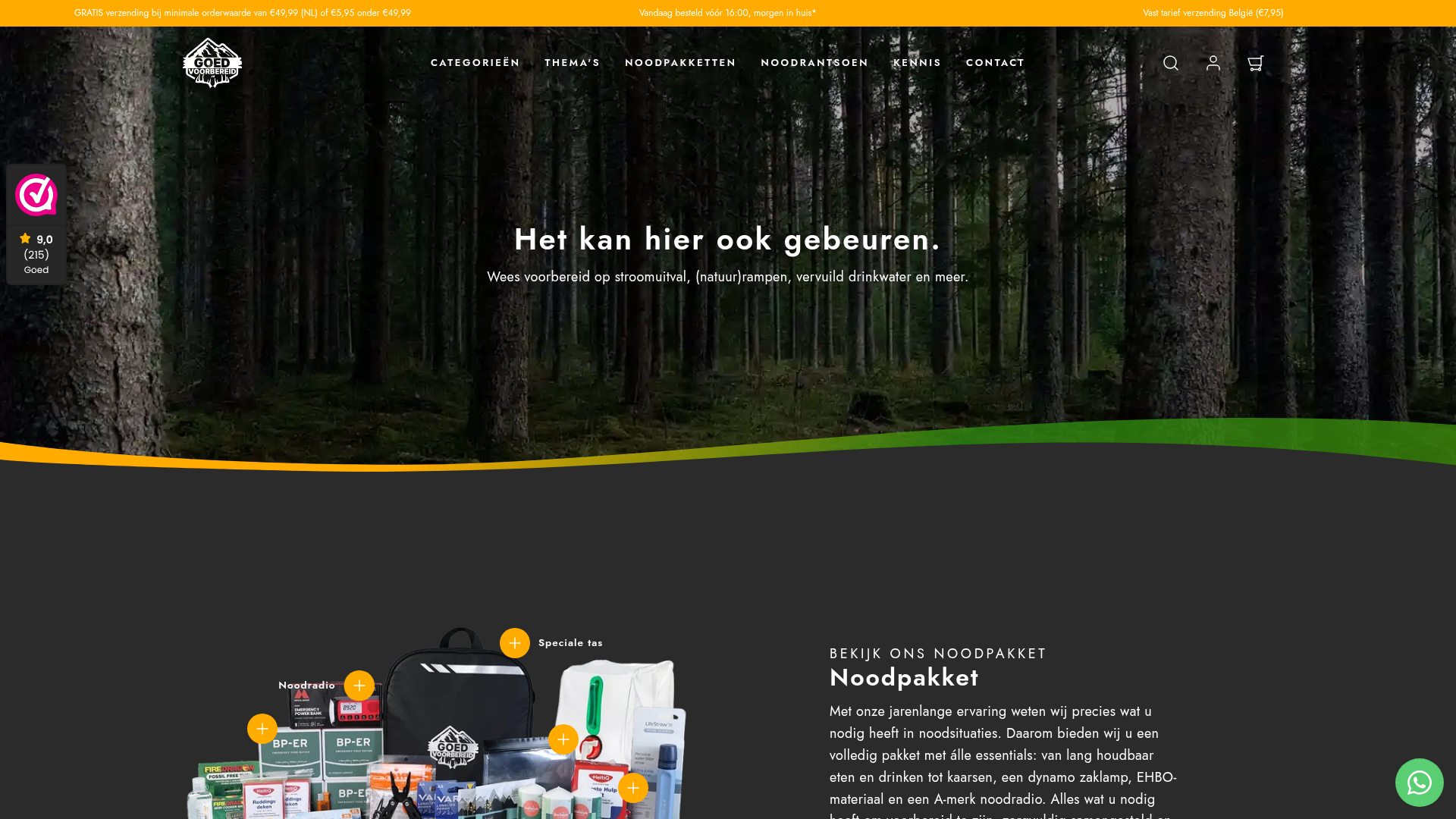Screenshot van goedvoorbereid.nl
