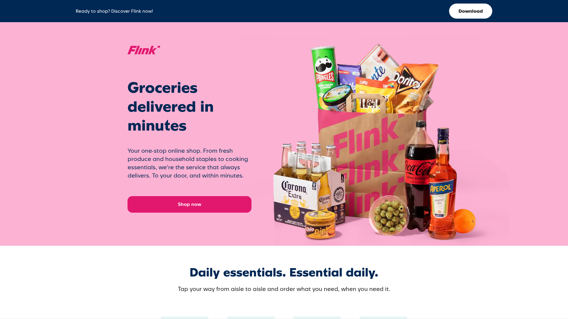 Screenshot van goflink.com