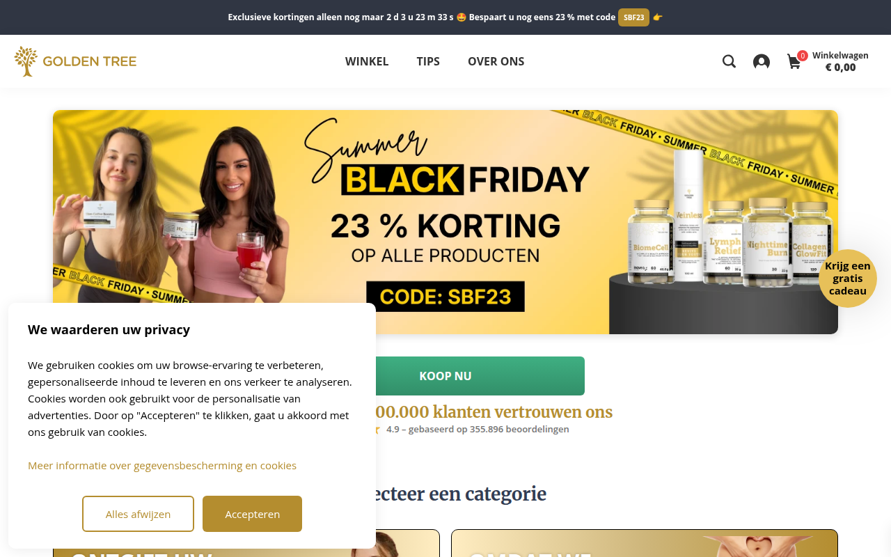 Screenshot van Goldentree