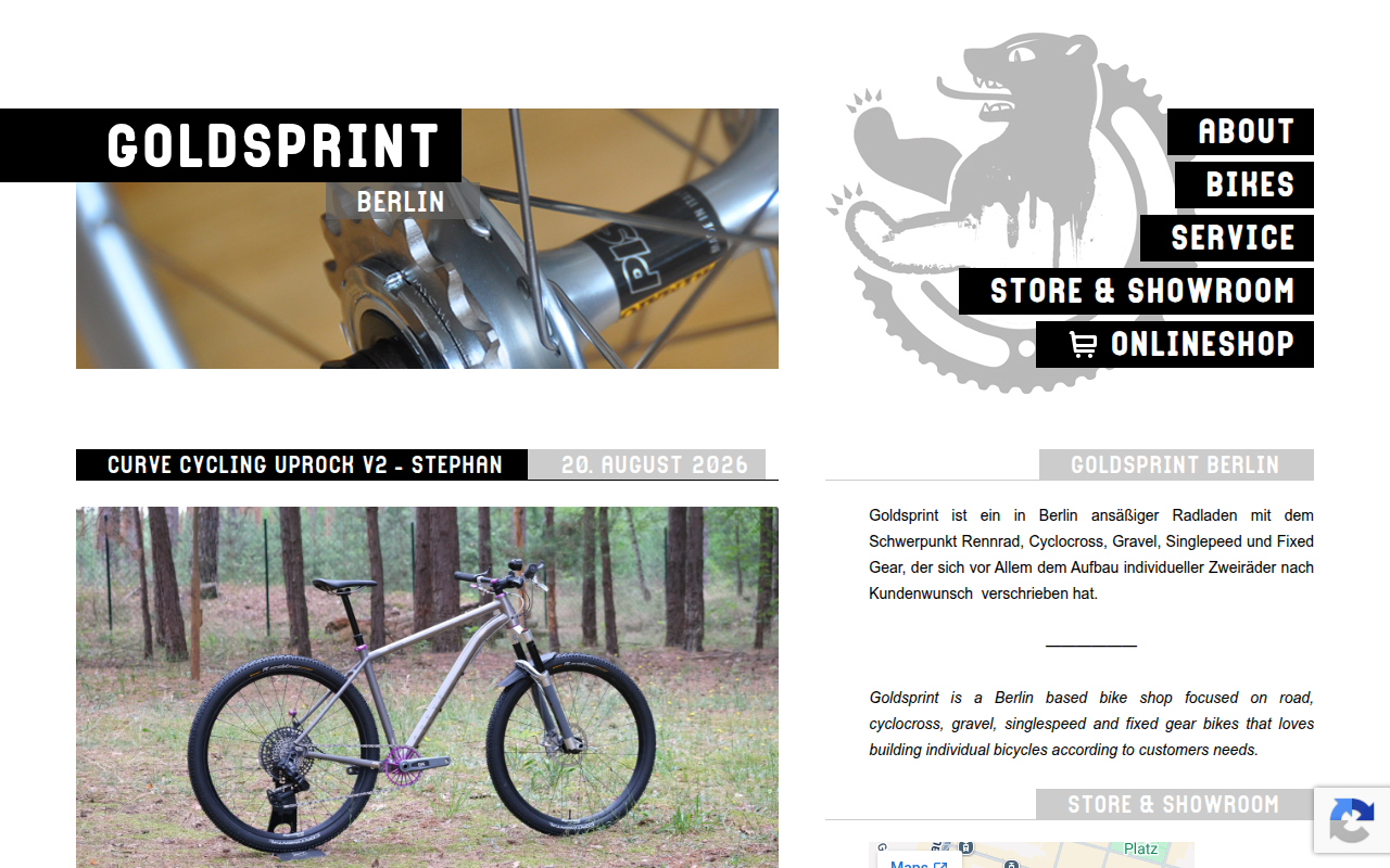 Screenshot van goldsprint.de