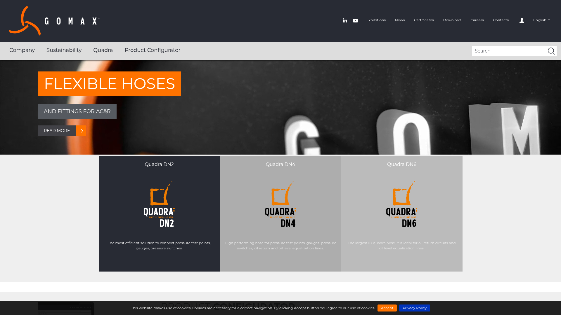 Screenshot van gomax.com