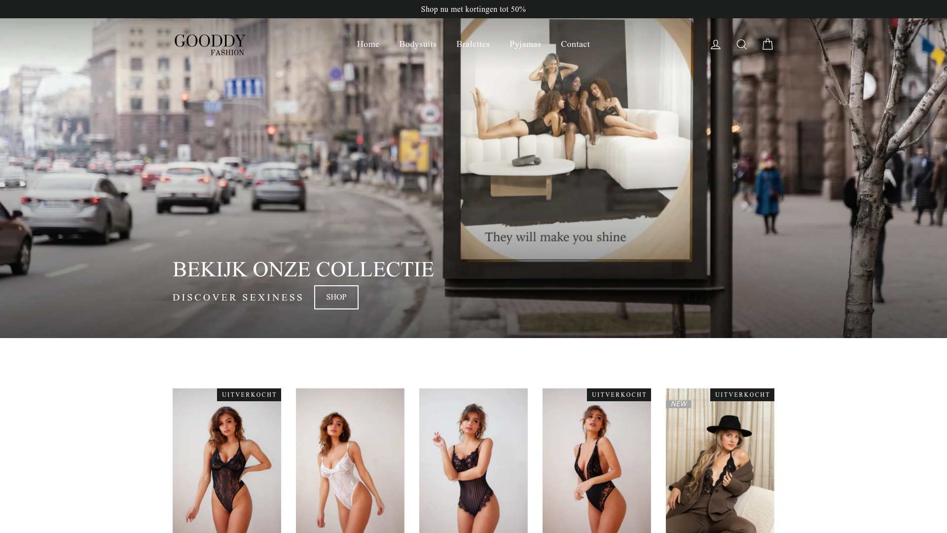 Screenshot van gooddy-fashion.com
