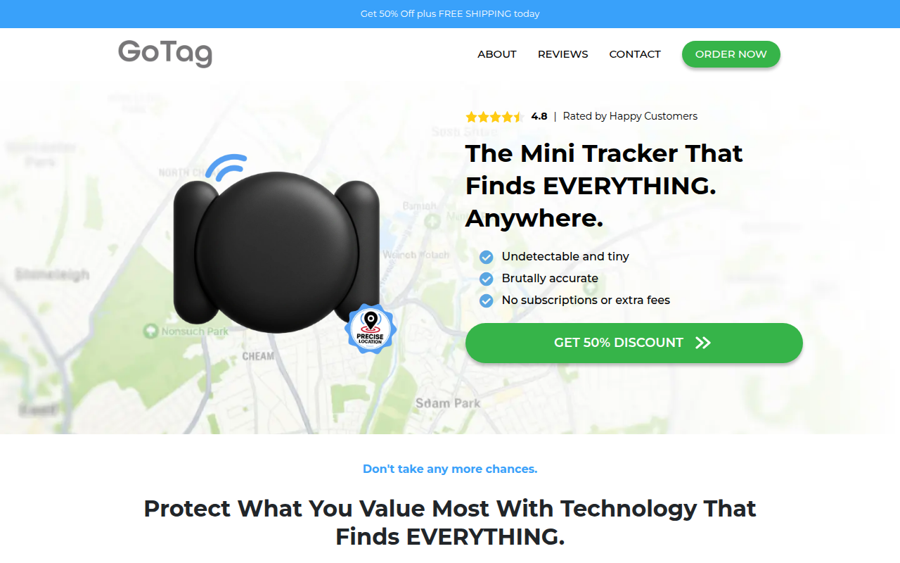 Screenshot van gotag.getqinux.com
